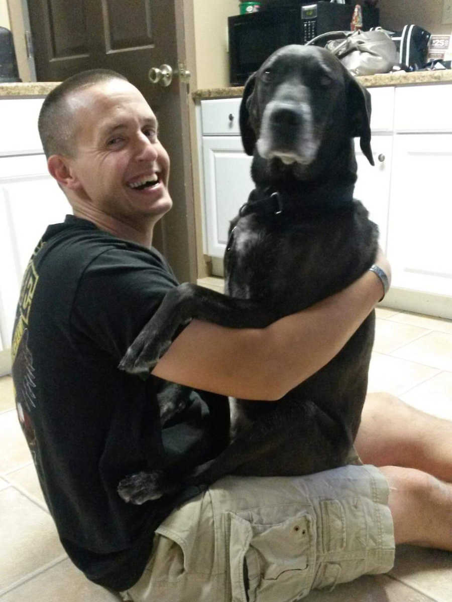 SSG Leek with Molly May, his dog
